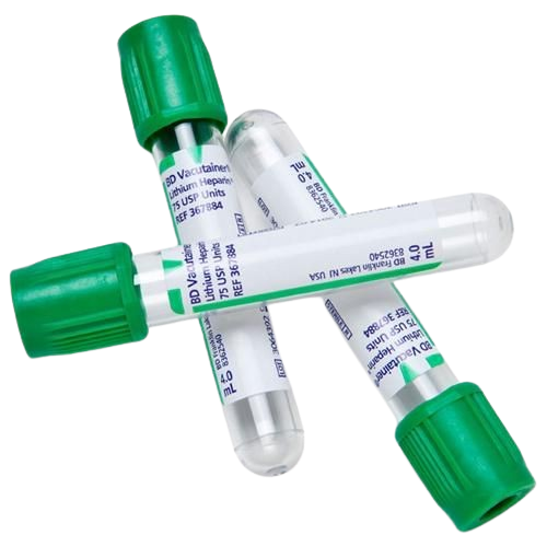 BD Vacutainer® Plasma tubes, Li-Hp (Lithium Heparin), green, 4 ml, 100 pcs.