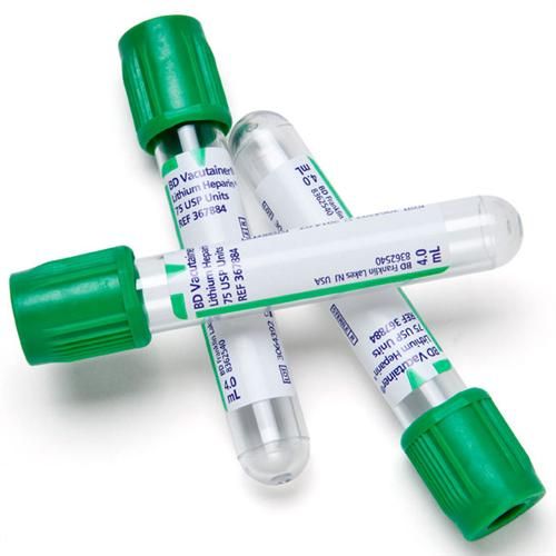 BD Vacutainer® Plasma tubes, Li-Hp, green, 4 ml, 100 pcs.