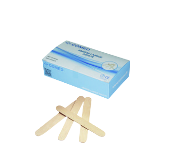 Wooden tongue depressors, COMED 100pcs.