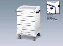 🎁️ [TIT.4003-M] Medicīniskie ratiņi ar 5 atvilktnēm