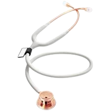 🎁️ [MDF777K-RG-29] MDF® MD One Nerūsējošā tērauda divpusējais stetoskops - balts/apzeltīts 22K